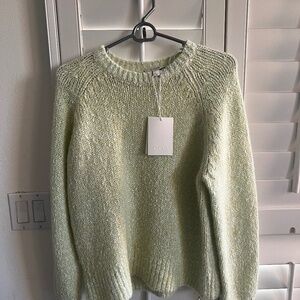 COS Flecked Mohair-blend Jumper In Green